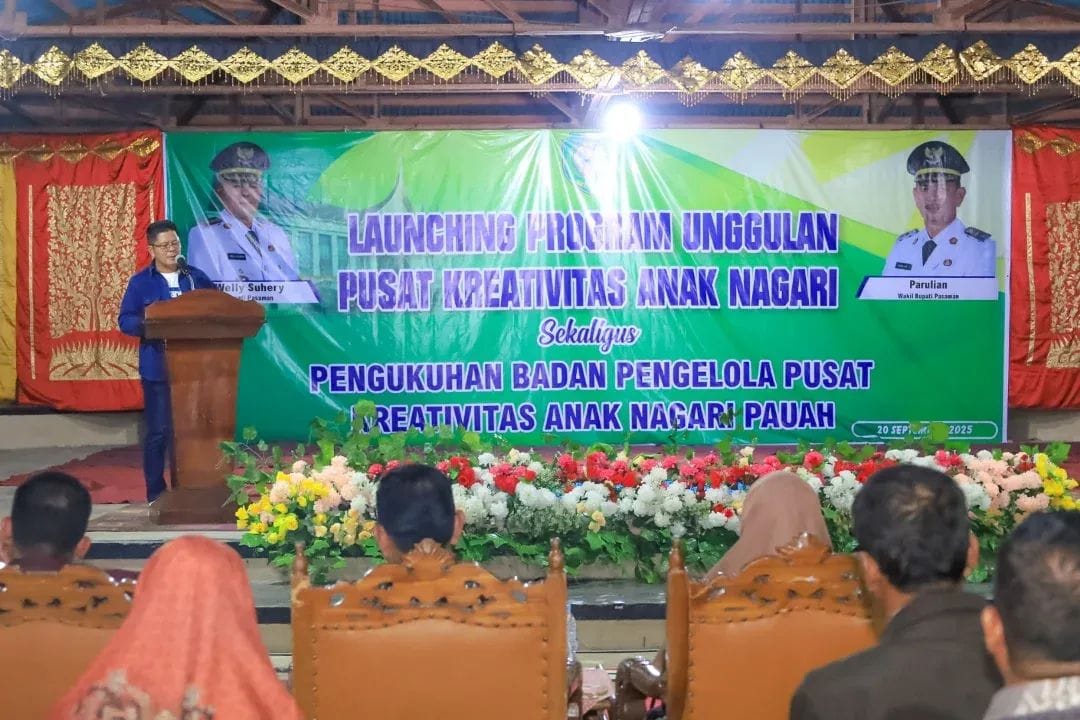 Launching PKAN Nagari Pauah oleh Bupati Pasaman